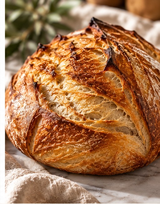 Butter croissant sourdough loaf